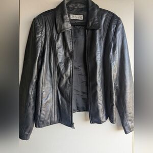 Jones Wear Black Leather  Jacket
